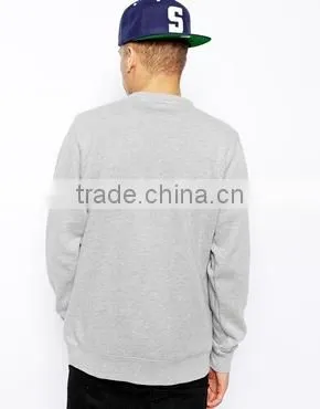 Plain custom fashion crewneck sweatshirt