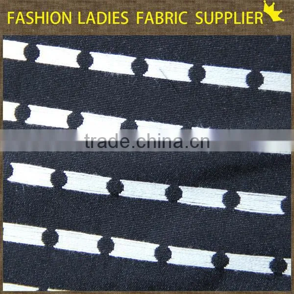 2017 shaoxing textile New designs! poly/ctn jacqaurd fabric,garments fabric,ladies' wearing fabric 210gsm jacquard materials
