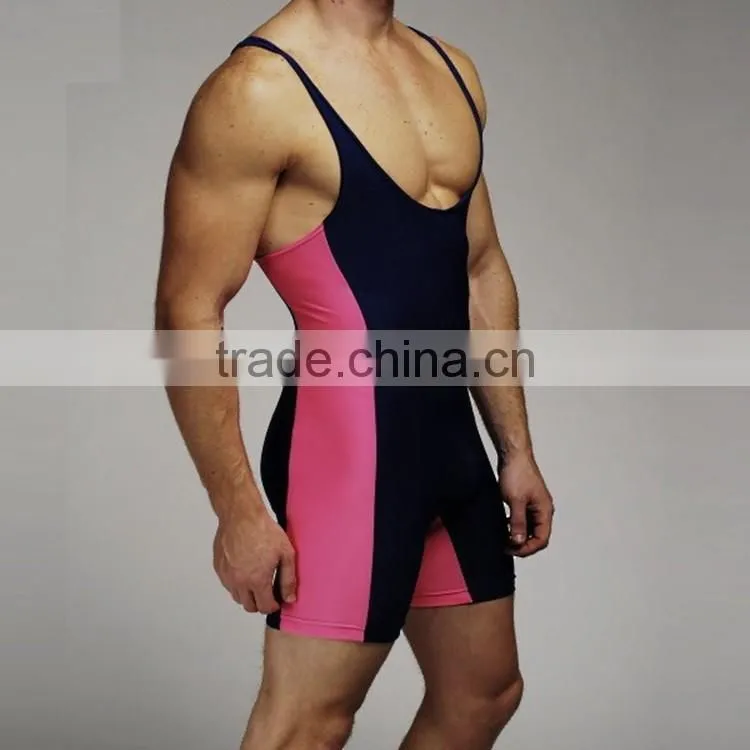 China factory cheap sublimated custom wrestling singlets