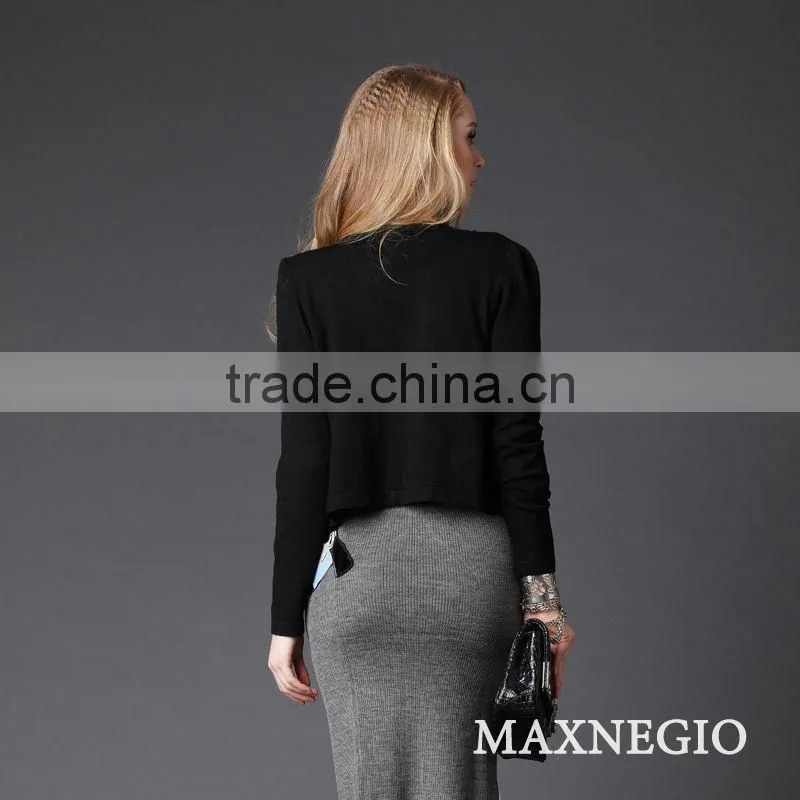 Latest women cardigan cotton crop top