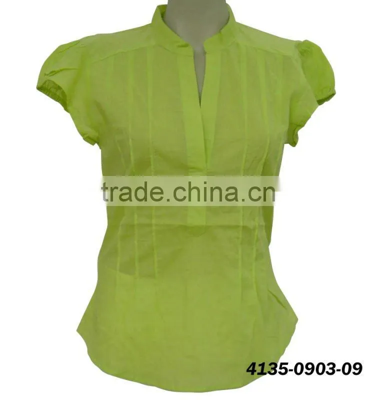 Neck Design of Blouse ladies top casual wear blouse