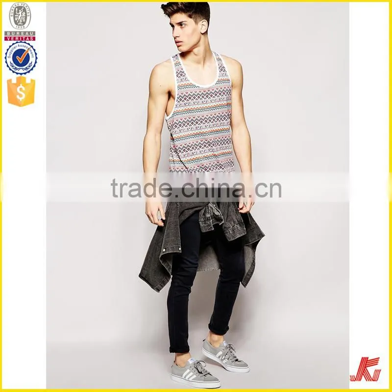 100 cotton men tank top