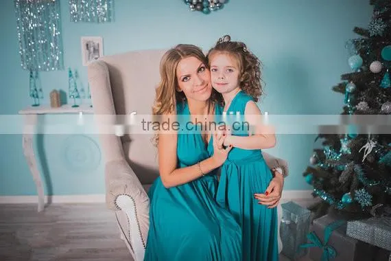 Many Ways Wear Evening Dresses 2017 Maxi Dresses Long Mother Daughter Matching Dress
