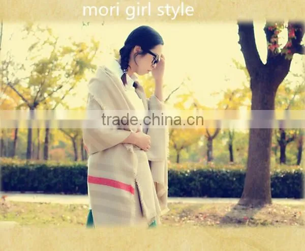 New design Petty Route knit winter mori girl style 200*90cm girl super big thick shawl blanket scarfs 2016