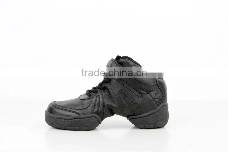 WOMENS BLACK JAZZ MODERN DANCE SHOES HIGH TOP BOOTS 0953A