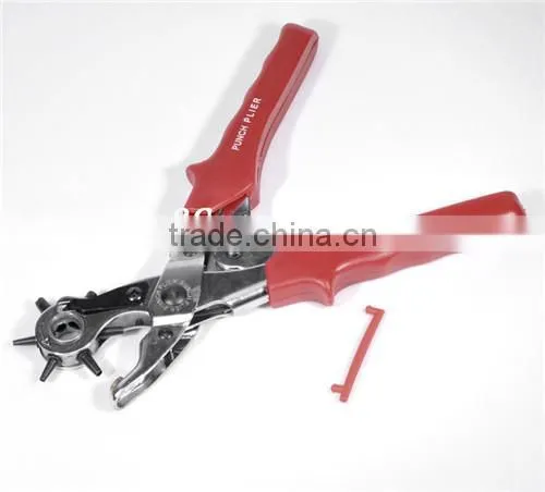 Jewelry Tools Hand Pliers Tool Red Adjustable Leather Belt Hole Punches