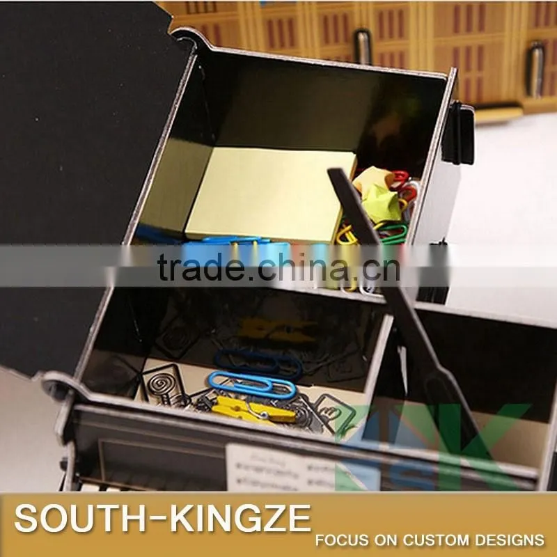 Creative DIY Paper Puzzle Desktop Storage Box Office Stationery Pencil Case, Pen Storage Rack, Pen Stand Holder