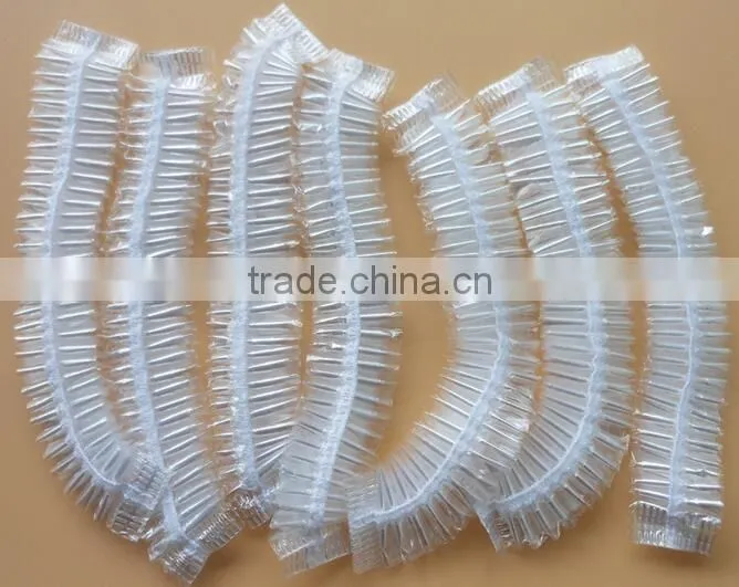 disposal clear PE shower cap
