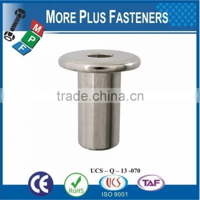 Made in Taiwan Bronze Standard Joint Nickel Black Phosphate Hex Drive Connector Cap Nut
