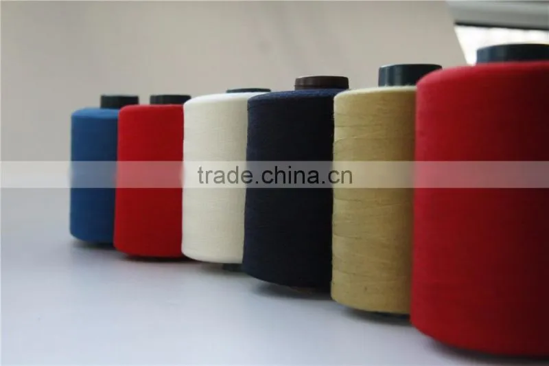 Aramid sewing thread use meta-aramid fiber yarn for colorful China sewing thread