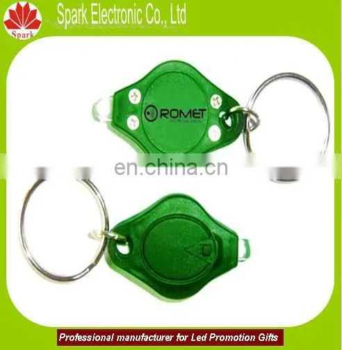 logo promotional keychain led torch