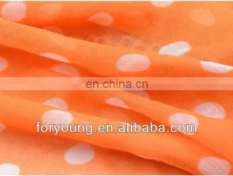 fashion polka dot printed scarf