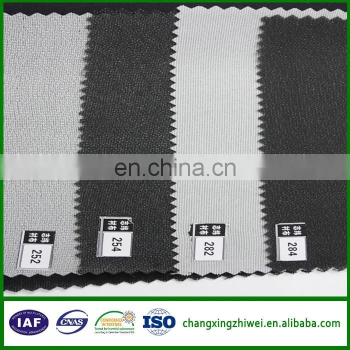 High quality woven interlining textile fabric pa pes fabric
