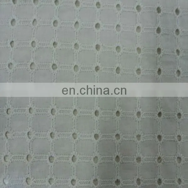 wholesale UK cotton eyelet embroidery fabric for summer dress