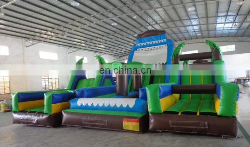 best design three parts flexible inflatable obstacle course