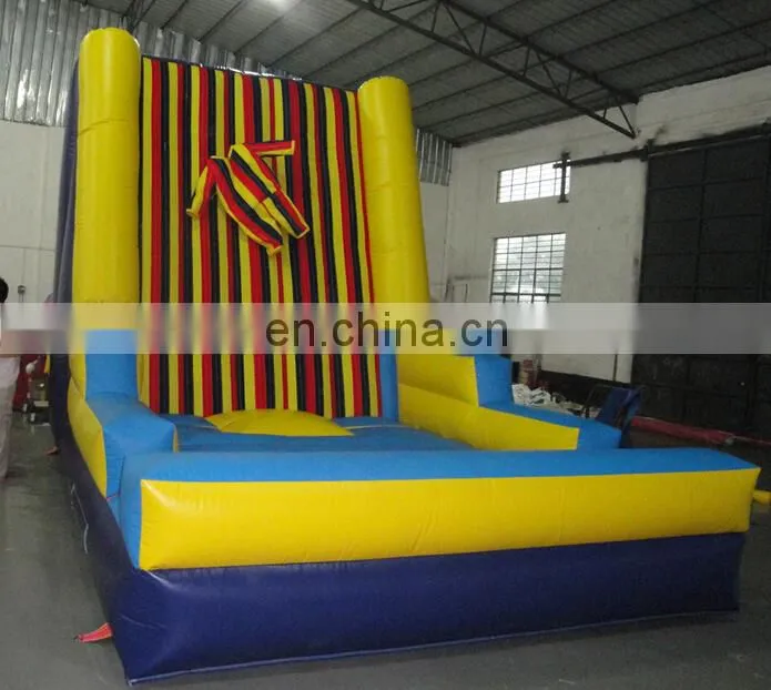 inflatable hooks & loops fastener wall, outdoor sport games equipment Inflatable Climb Sticky Wall
