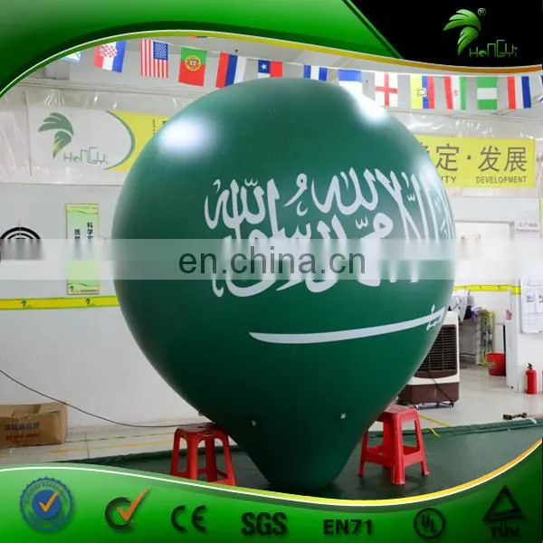 PVC Flying Inflatable Green Tear Balloon. Joyshaker Battle Ball, Light Helium Balloon for Advertising