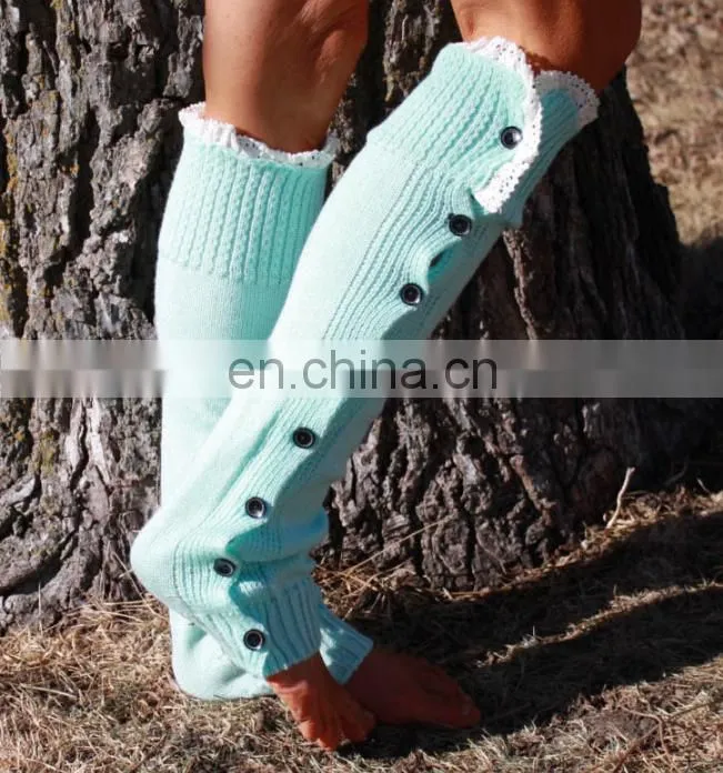 Hot sale Europe Ladies knitting lace legging