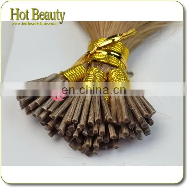 #613 human hair wholesale cheap virgin remy i tip curly hair extensions