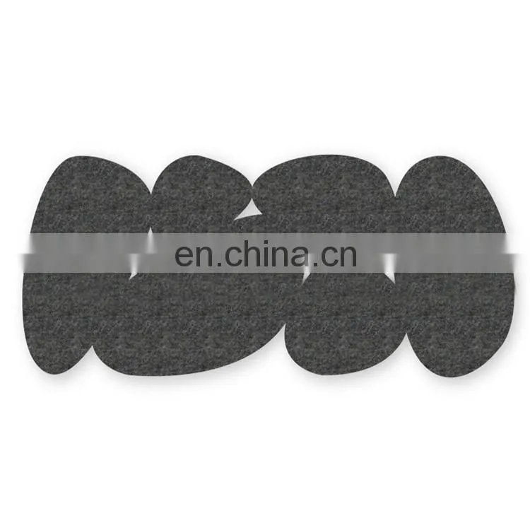 Modern minimalist wool felt rug, corridor rug, eco friendly boho rug
