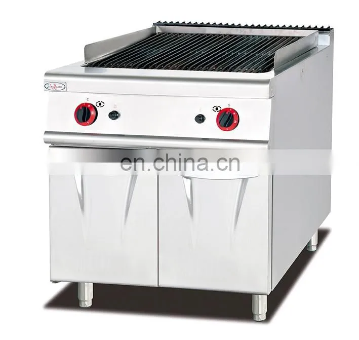 Gas Lava Rock Grill With Cabinet