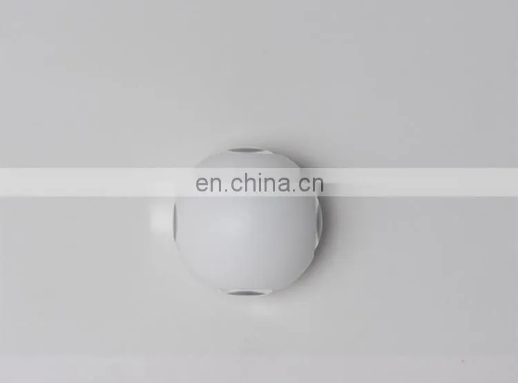 LED Outdoor Round Aluminum Waterproof Wall Lamp Four-sided Illuminated Corridor Aisle Wall Decorative Lghting