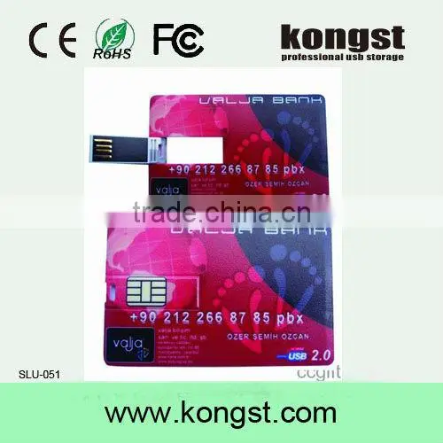 new products 2016 novelty custom business card usb flash drive,32MB-64GB promotional usb card, cooporate gift customized usb