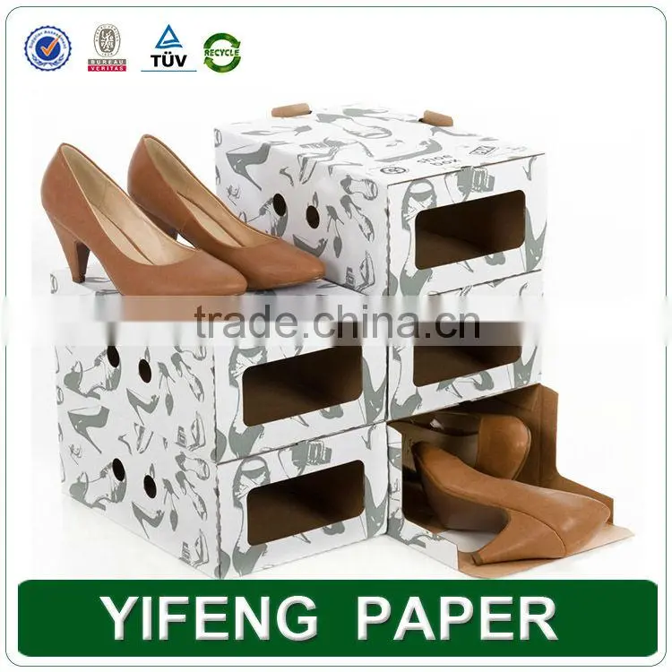 Newest clear shoe box,empty shoe boxes,paper shoe box