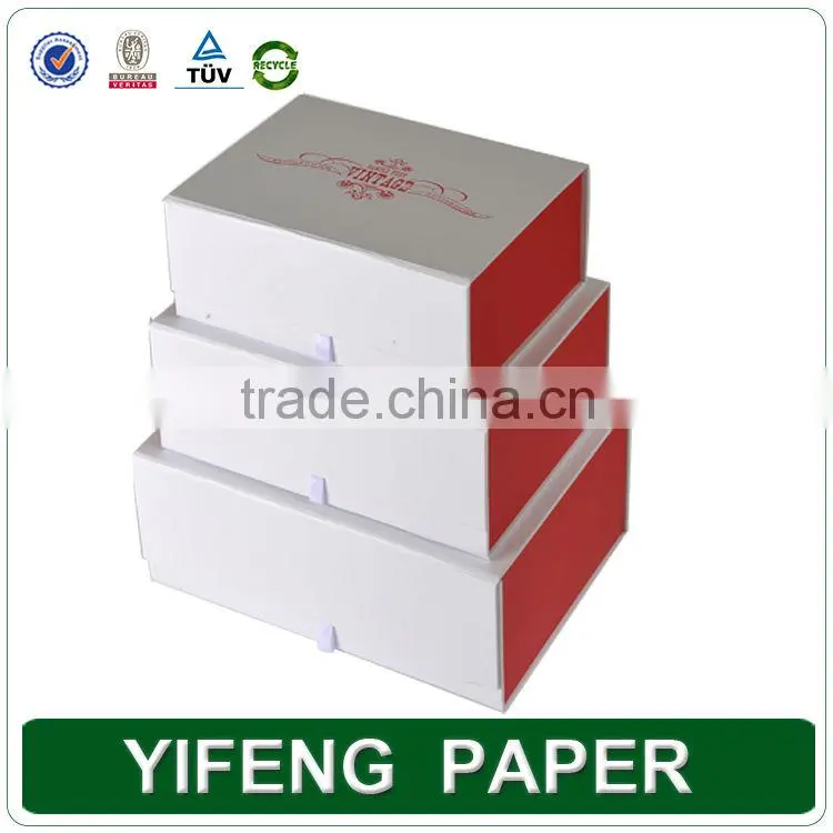 China mnufaturer hot stmping printing cardboard magnetic green folding box
