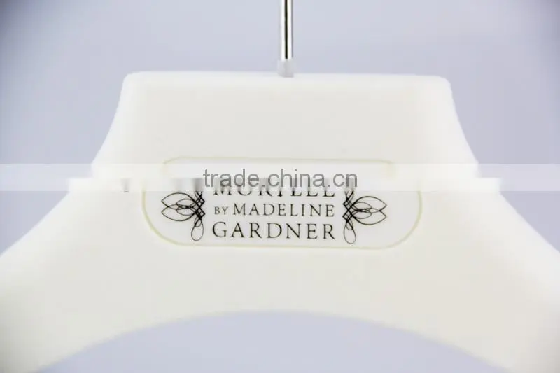 hot selling velvet hanger can be acceped customized logo
