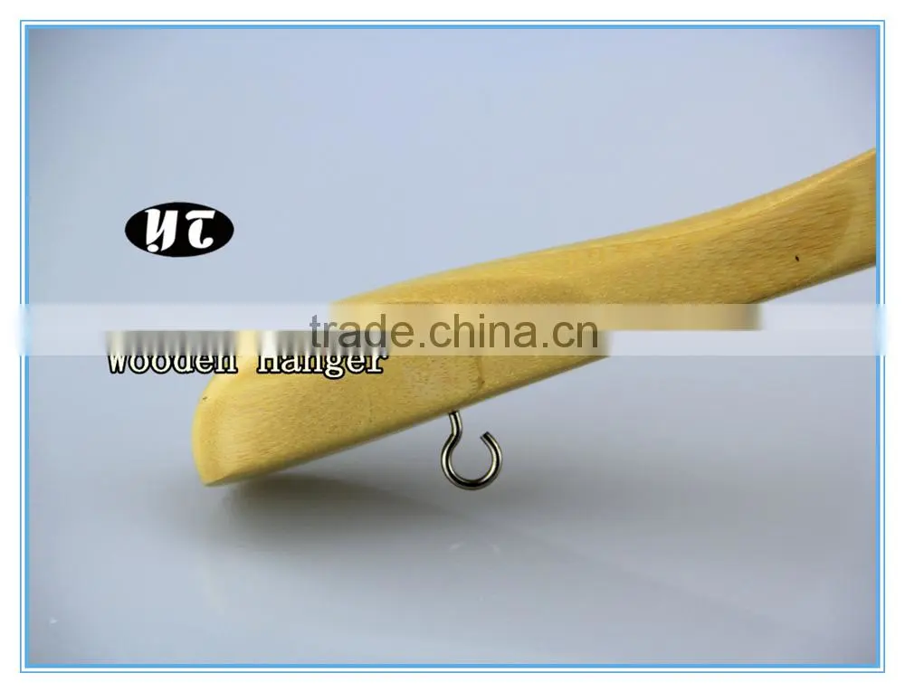 Natural Handcraft Non-slip Wooden Hangers for Clothes