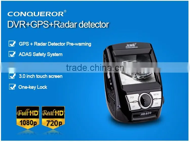 2016 Hidden mini car dvr wireless radar detector 2.4inch Screen HD 1080P Car DVR Camera and Radar Speed Alarm