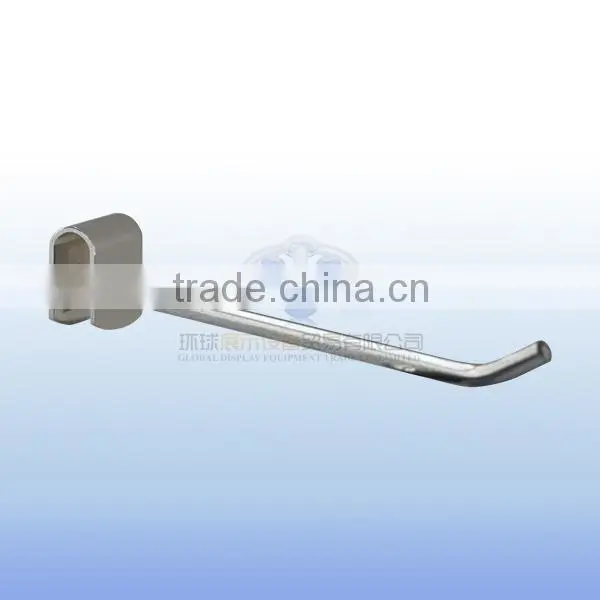 Iron chrome plate crossbar hanging display hook for oval tube