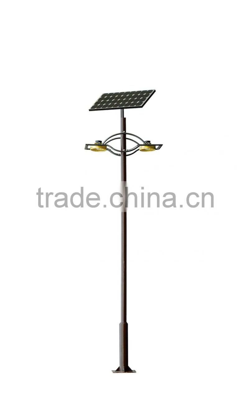 MCLED 20W-80W two heads of led garden solar lights with gel-battery