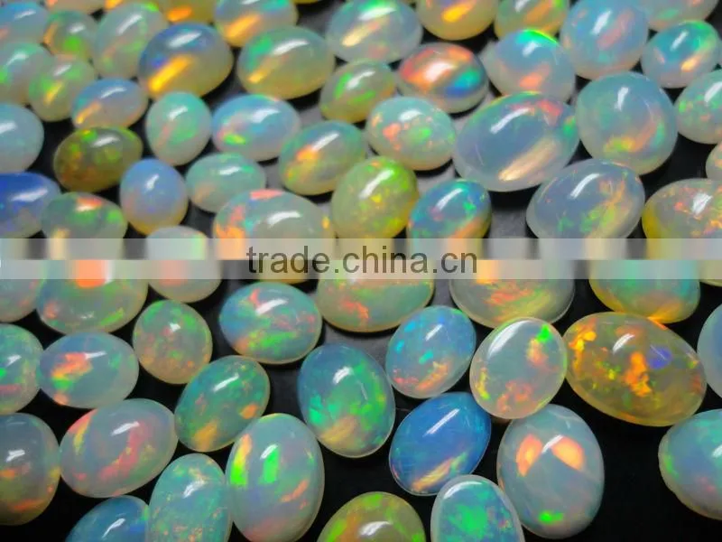 Natural Welo Ethiopia Opal Cabochon calibrated size oval 6x4 to10x8mm play of color