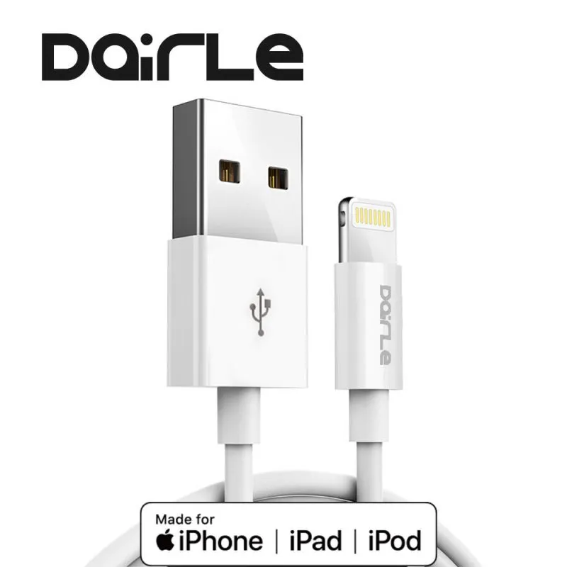 Original white mfi certified for Apple fast charging usb data cable for iphone 8/Xs