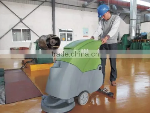 battery powered single brush floor household scrubber