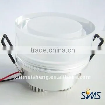 3W led rgb down light round ABS external electrical source