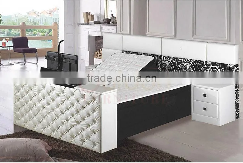 NA-05# King Royal TV Bed Room Modern Bedroom Set with Electric