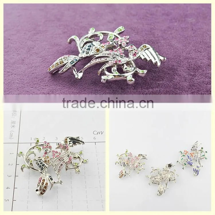 Alibaba China supplier fancy phoenix animal brooches for clothes