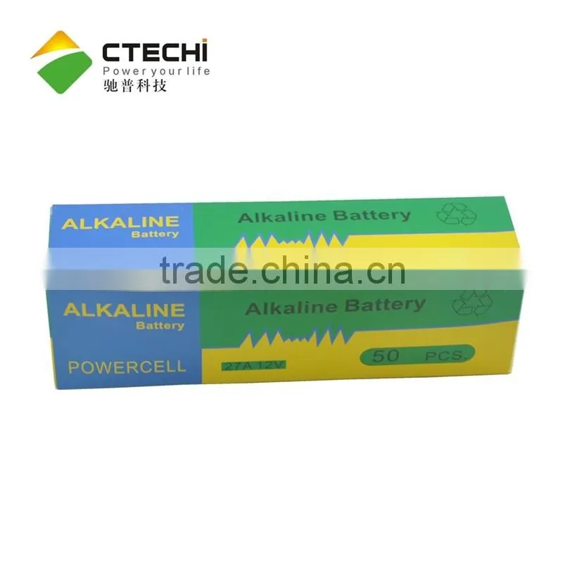 27A 12v alkaline cylindrical battery