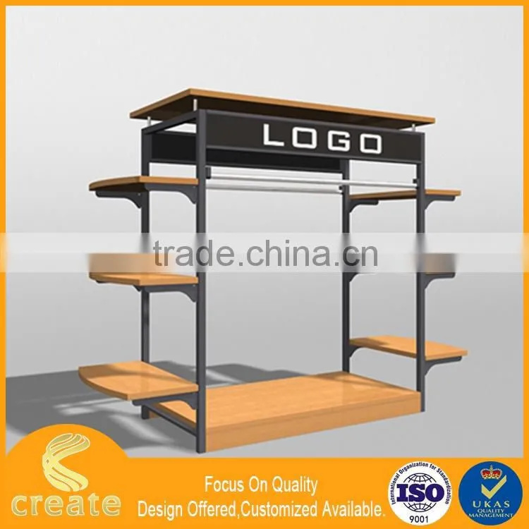 2016 retail store furniture display rack for garment concept shop