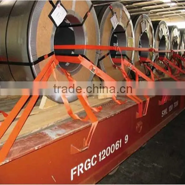 IOS 9001 and CE Certification 10T cargo lashing belt with hooks