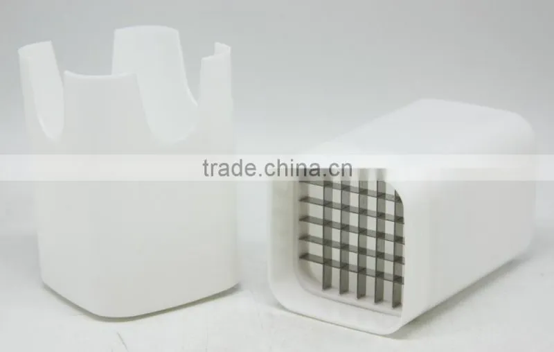 PROMOTIONAL WHITE & STRONG PLASTIC PP + S/S #430 POTATO CHIPS MAKER