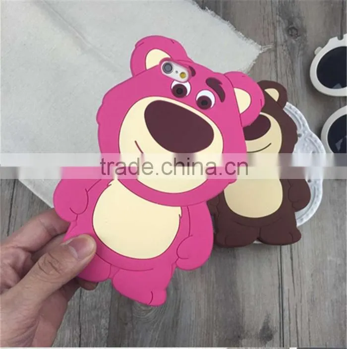 3D Cute Cartoon Soft Silicon monkey Phone Case For iPhone 6s