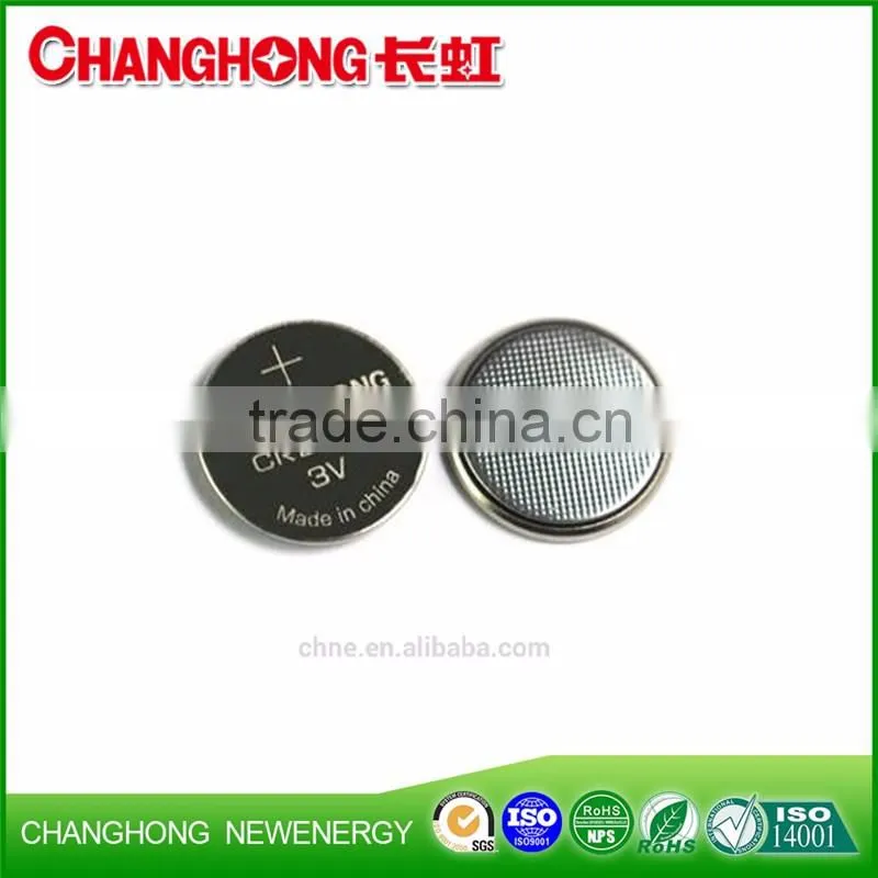 Changhong hot sale 3v lithium coin cell CR2025 3v 150mah lithium battery use for Car keys