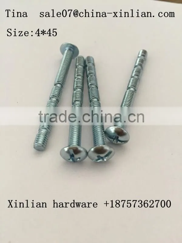 High Precision cross pan head breaking machine screws bamboo screws
