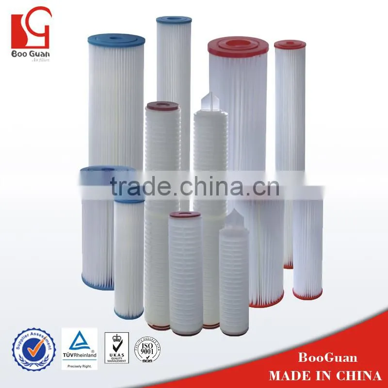 types of pleated 5 micron cartridge filter