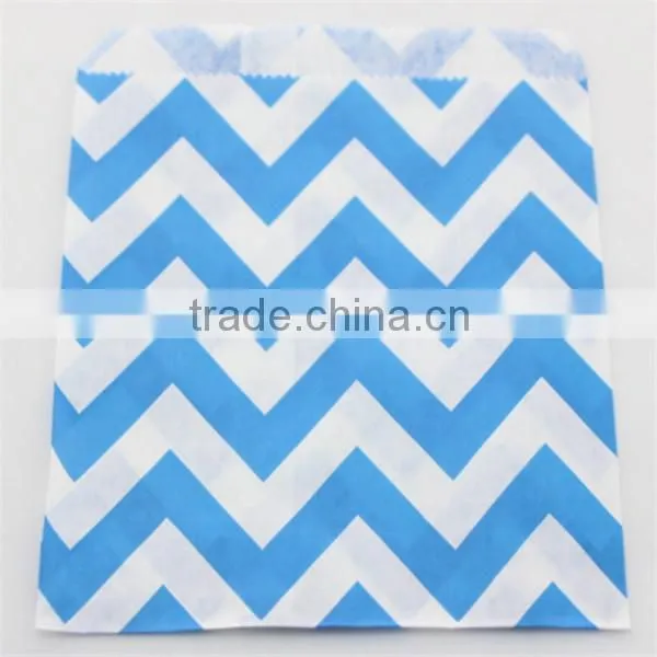 Eco-friendly Purple Chevron Party Favor Bags Candy Bags