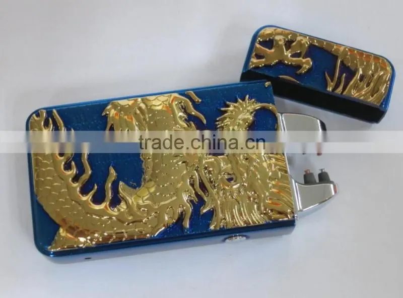 wholesale Dragon post leading rechargeable lighters Electronic cigarette lighter windproof environmental electronic lighter usb